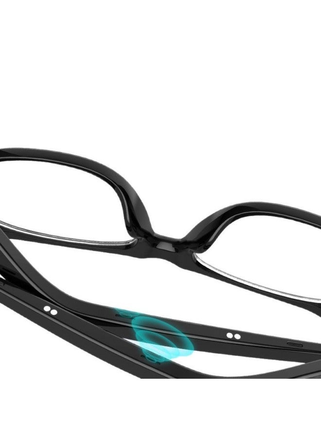 Smart Music Glasses Can Take Pictures Photography Magnetic Switchable Lenses Bluetooth Glasses-Color:Anti-blue Light - Image 5